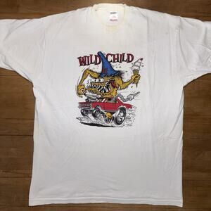 Vintage Big Daddy Roth Wild Child Single Stitch 1990 XXL Rat Fink T-Shirt GTO